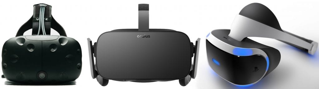 Virtual reality - HTC Vive, Oculus Rift ir PlayStationVR